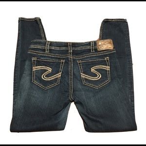 Silver Suki Super Stretch Mid Skinny Jeans 30x29